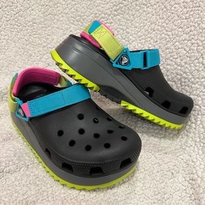 Black Green Rugged Crocs